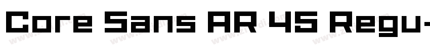 Core Sans AR 45 Regu字体转换